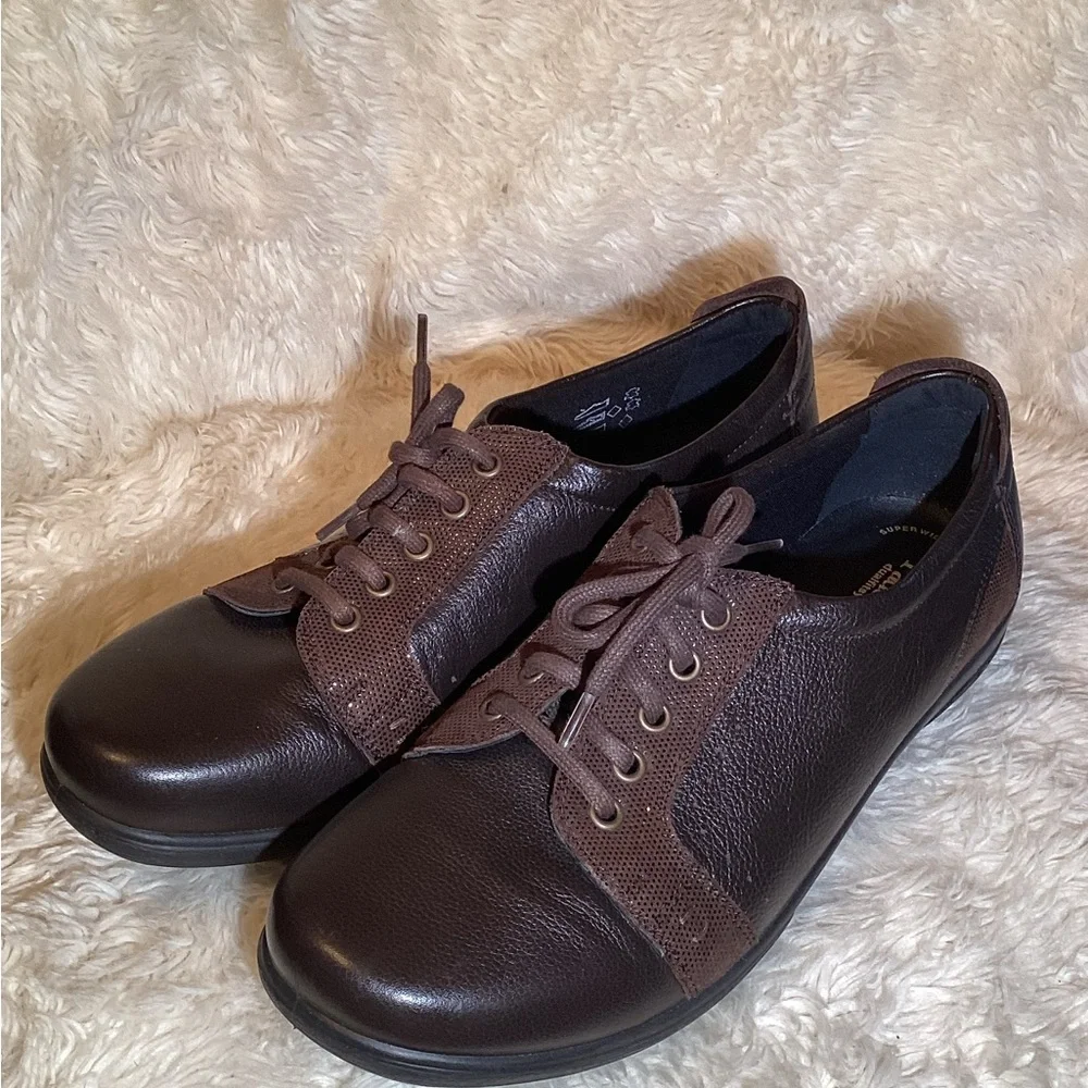 Padders sonnet  dual fit system Brown Leather comfort Shoes size 9 super wide